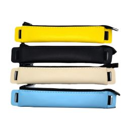 Bags 4pcs Pen Pouchs Protective Cover Planning Book Holder Case Soft Sleeve Office Zipper Elastic Band Colorful For Notebook