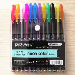 12/24 Colours Highlighters Fluorescent Pens Pastel Highlighter Markers Metal Pen for Highliting Drawing Doodling Colouring Chalk