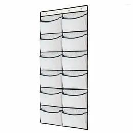 Storage Boxes Hanging Shoe Rack Wall-mounted Capacity Door Bag With Mesh Pockets Easy Installation For Closet