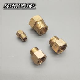 Copper M/F 1/8" 1/4" 3/8" 1/2" 3/4" BSP Male to Female Thread Brass Pipe Fitting Coupler Adapter Hex Pipe Connector Water Gas