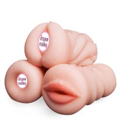 Soft Realistic Deep Throat Male Masturbator Silicone Sex Toys for Men Artificial Vagina Mouth Anal Erotic Oral Sex Adult product 27979835