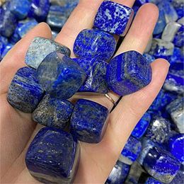 Natural quartz crystal cube lapis lazuli tumbled stones for home decoration