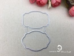 Alinacutle Sentiments Clear Stamps with Tag Metal Cutting Dies Cut for Handmade Card Scrapbooking Paper Craft Template