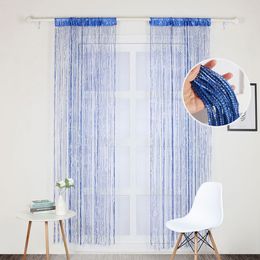 1*2m Door Windows Hanging Beaded Decors Curtain String Summer Fly Insect Screen Tassel Panel Curtains Door Home Decor 2022