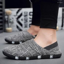 Casual Shoes Fashion Breathable Men Slip On For Handmade Sneakers Mesh Trend Style Tenis Masculino Male