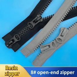 Open-end Resin Teeth Zippers, Auto Lock, Double Sliders, Coat, Jacket, Suitcase Accessories, DIY Sewing Supplies, 8 #