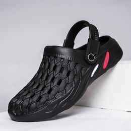 Men Shoes Casual Clogs Sandals New Summer Hollow-out Water Sandals Unisex Breathable&light Slippers Flip-flops Big Size 36-48
