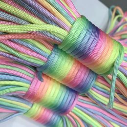 5M 4mm Colourful Parachute Cord Lanyard Rope 7 Strand DIY Jewellery Bracelet Making Accessories