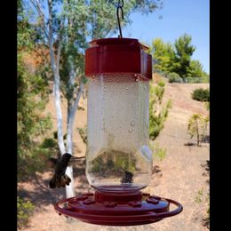 Hummingbird Feeder Bird Water Drinker Feeder with 8 Ports Pet Bird Supplies Outdoor Nectar Flower Feeder Refill Humming Feeder