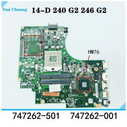 Motherboard 747262501 747262001 Main Board For HP 14D 240 G2 246 G2 Laptop Motherboard HM76 GMA HD DDR3 100% tested