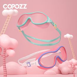 COPOZZ Adjustable Swimming Goggles For Kids Waterproof Professional Children's Swim Glasses Anti-fog Child Eyewear With Box