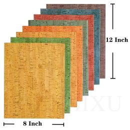 20x30cm Coloured Cork Fabric Faux Leather Sheets for Making Earrings,Shoes,Bag,Bows,DIY Sewing Accessories