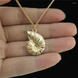 Pendant Necklaces Simple Animal Conch Sea Snail Grunge For Women Summer Ocean Shell On The Neck Male Jewelry Bulk Accessories