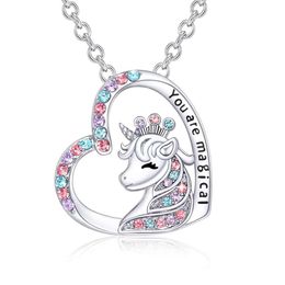 New Unicorn Set with Cute Colourful Accessories Necklace Gift