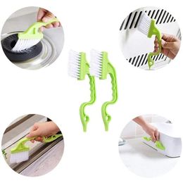 Swan Shape Window Groove Cleaning Brush Scraper Brush Sill Crevice Cleaner Household Cleaning Brush Wheel Kitch Tool Small Brush