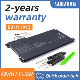 Batteries SUOZHAN Laptop Battery B31N1912 11.55V 42Wh/3550mAh For ASUS VivoBook 14 E410MA E410KA E510MA E510KA 14" E410KAEK139TS