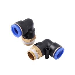 5 Pcs Garden Water Pipe Joint 6mm 8mm 10mm 12mm OD Hose Pipe 1/8" 1/4" 3/8" 1/2" Male Thread L Shape Connector Pipe Fittings