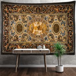 Persian Carpet Tapestry Wall Hanging Bohemian Style Hippie Tarot Astrology Mandela Crafts TAPIZ Room Decor