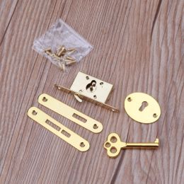 Bronze Mini Locks Full Mortise Locks Small Box Locks Decorative Antique Locks Jewelry Box Lock Replacement Cabinet Lock