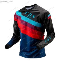 Cycling Shirts Tops Mens BAT Downhill Jersey Racing Motocross T-Shirt Enduro Jersey Quick-Dry Bicycle Clothing Maillot Ciclismo Hombre Y240410