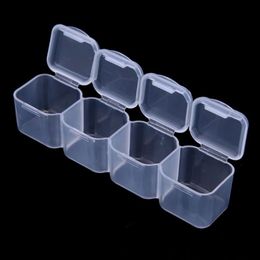 1PC 28 Grid Compartment Transparent Medicine Organiser Storage Box Plastic Organizador Jewellery Beads Storage Case