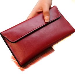 Sunny Beach Famous Brand 2019 Genuine Leather Women Wallet Purse Bag Designer Wallets Long Money Wallet Y190701226F