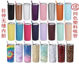 20oz Slim Skinny Tumbler Cup 304 Stainless Steel Insulated Vacuum Outdoor Unbreakable Travel Mugs or Cold Drinks with lid and 3350354