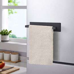 Magnetic Wall-Mounted Towel Rack Bathroom Towel Storage Shelf Organiser Holder Dropshipping