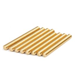 Brass Threaded Rods Studding Bolts Full Tooth Bar M2 M2.5 M3 M4 M5 M6 M8 M10 M12 M20 Length 250mm/500mm