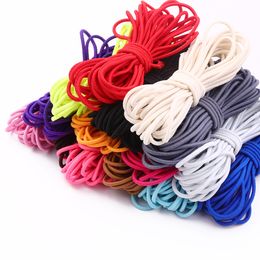 1/2/2.5MM Colourful Strong Elastic Rope Cord Rubber Band Waist Band Home Sewing Handcraft Stretch Rope DIY Mask Material
