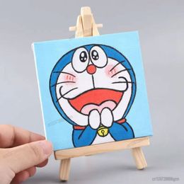 Mini Desktop Easel With Canvas Board Frame Acrylic Watercolor Sketch Oil Painting Art Drawing Table Display Tablet Book Stand