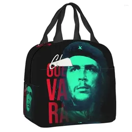 Storage Bags Che Guevara Hero Portable Lunch Box Cuba Cuban Socialism Freedom Thermal Cooler Food Insulated Bag School Children Student