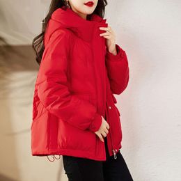 Down 2022 New Women's Fashion Thickened Short Winter Jacket for Women with Small Stature