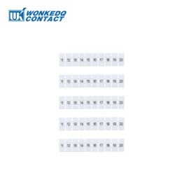 10Pcs ZB5 Label For PT2.5 ST2.5 UKK3 Standard Number Blank ZB 5 PT/ST-2.5 DIN Rail Terminal Block Accessories Zack Marker Strips