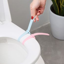 Handle Toilet Seat Cover Lifter Foldable Silicone Sanitary Seat Cover Lifting Device Portable Toilet Closestool Seat