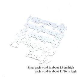 KSCRAFT Dutch Words Metal Cutting Dies Stencils for DIY Scrapbooking Decorative Embossing DIY Paper Cards