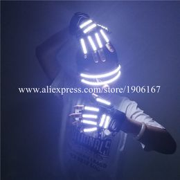 LED Luminous Glasses Bar Night Stage Lighting Show Party Dancing Gloves Halloween Christmas Grand Event Illuminated Led Props