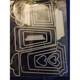 Layering Coffee Cup Shakers Metal Cutting Dies Stencils for DIY Scrapbooking Embossing Folder DIY Cards Making
