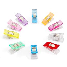 50/20PCS Sewing Clips Plastic Clamps Quilting Crafting Crocheting Knitting Safety Clips Assorted Colours Binding Clips DIY