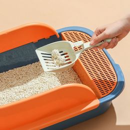 HOOPET Cat Litter Box Heighten Semi-open Toilets For Pet Clean Sandbox With Free Shovel Cat Breathable Cat's House Cat Suppliers