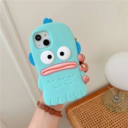 3D Cute Summer Cool Octopus Phone Case For iPhone X XR XS 11 12 13 Pro Max 8 7 6 6Plus Cases Soft Silicone TPU Rubber Back Cover