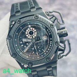 Grestest AP Wrist Watch Royal Oak Offshore Series 26165 Limited Edition Black Ceramic Titanium Material Rare and Good Item