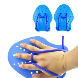 Hand Webbed Gloves Training For Men Women Kids Adjustable Fin Flipper Learn Swimming Paddles Swimming Hand Paddles