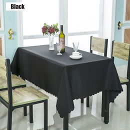 Wedding Party Favor White Round Banquet Table Cloth Ceremony Conference Decor Black Polyester Cover Hotel Restaurant Tablecloth