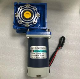 120W NMRV40 DC Worm Gear Motor 12V 24V RV40 with self-locking Speed Adjustable DC motor CW CCW