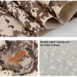 0.44mm Camouflage PVC Coated Rainproof Cloth Outdoor Garden Tarpaulin Car Truck Canopy Waterproof Oilcloth Cloth Shading Sail