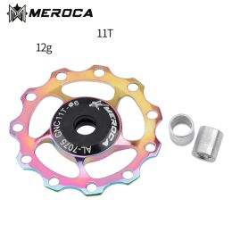 MEROCA MTB Bike 11T 13T Alloy Jockey Wheel Bicycle Rear Derailleur Guide Pulley Steel Bearing