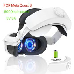 6000MAH inner battery power super long for Meta Quest3 Head Wear ABS Elite Oculus Quest 3 Headband VR Accessories game film AR VR AV time using