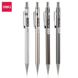 Deli 0.5mm Mechanical Pencil Set Metal Drawing Automatic Graphite Pencils Lead for School Supplies Stationery