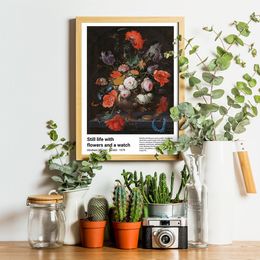 Europe Vintage Canvas Paintings Still Life Flowers In Sneaker Shoes Nordic Art Poster and Prints Picture for Home Room Cuadros
